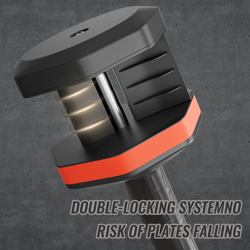 Adjustable Dumbbell Set, 10 in 1 Free Dumbbell for Men and Women, Black Dumbbell for Home Gym, Full Body Workout Fitness, Fast Adjust by Turning Handle 10 Gears55 LB