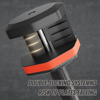 Adjustable Dumbbell Set, 10 in 1 Free Dumbbell for Men and Women, Black Dumbbell for Home Gym, Full Body Workout Fitness, Fast Adjust by Turning Handle 10 Gears55 LB